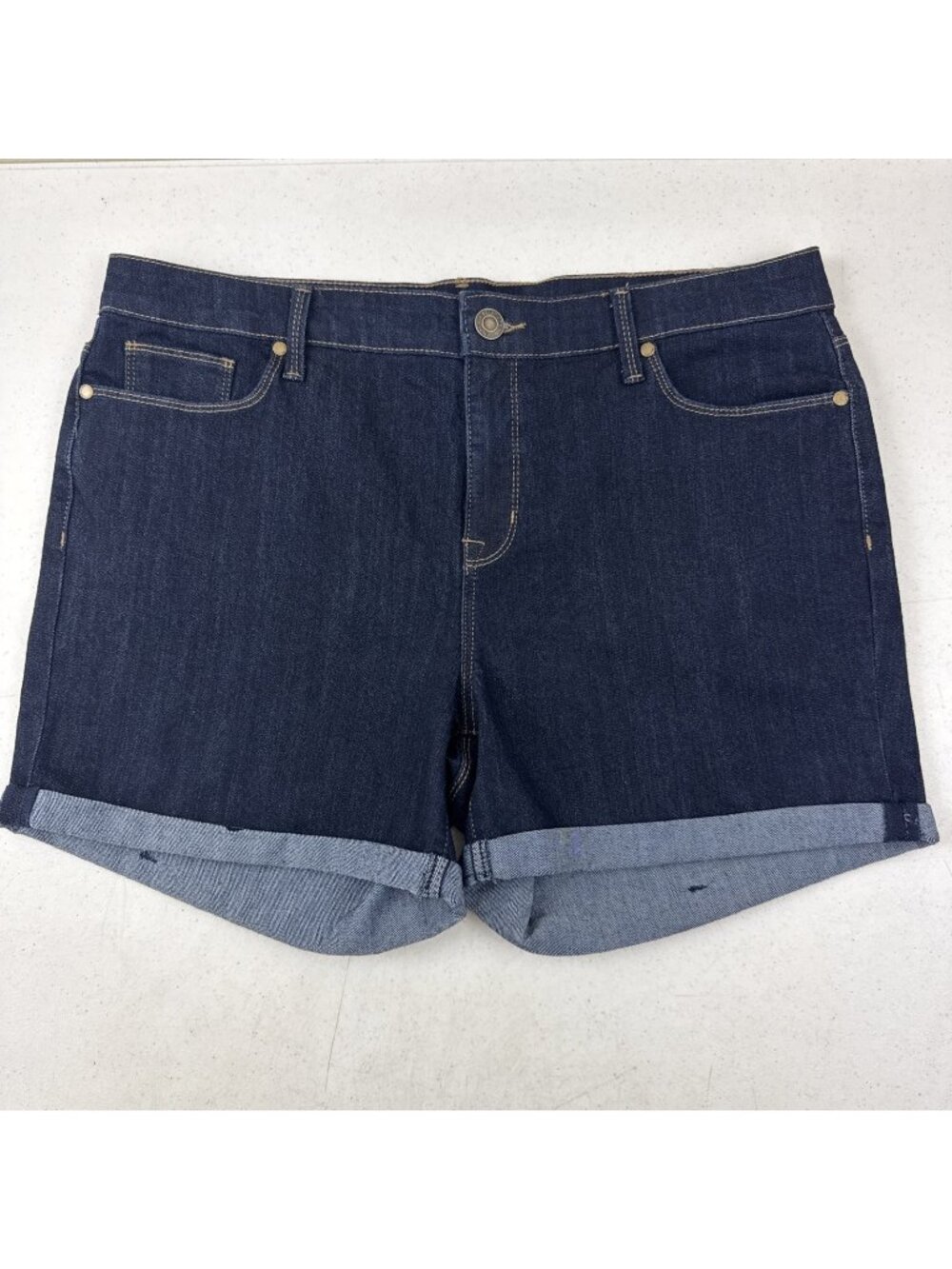 Womens Size 16 Relativity Denim Jeans Dark Blue High Rise Classic Style